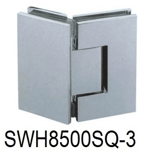 Glass to Glass Shower Hinge, 135 Degree - SWH8500SQ-3: Polished nickel