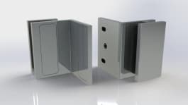 Altea 90 Degree Fixed Wall Mount Glass Clamp (SWG-01614)
