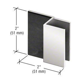 Square Frameless Shower Door Stop, Wall Mounted