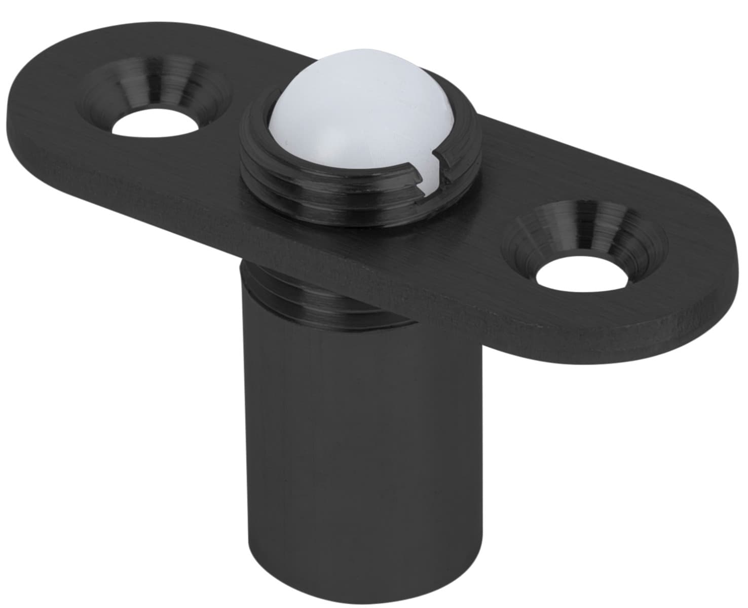Glass Door Catch for Fixed Panels: Matte Black