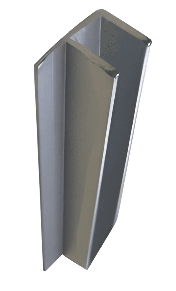 L Plate Support Bracket, 15 x 15 - 15X15 L PLATE: Polished nickel