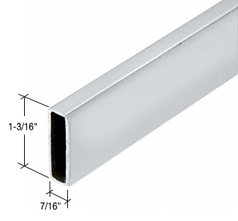Header Bar for the Serenity SER78 Sliding System: Polished Stainless