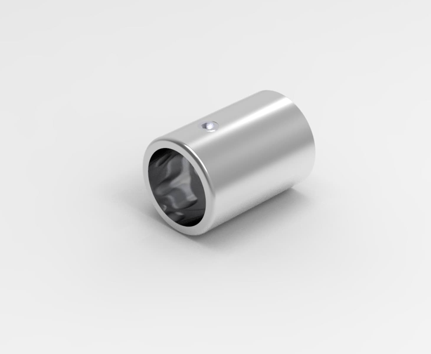 Swivel Wall Connector for 19 mm Support Bars: Polished Stainless