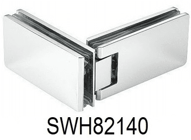 Glass to Glass Shower Hinge, 90 Degree - SWH82140: Polished nickel