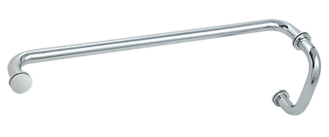 6 Inch Pull with 24 Inch Towel Bar Combination: Polished Chrome