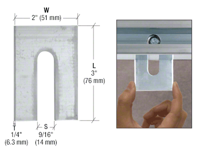Aluminium Horseshoe Shims