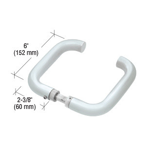 Tubular Style Lever Handle for Glass Door Locks: Satin Anodized