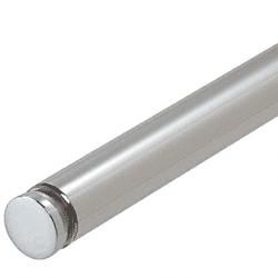 Stainless Steel Support Rod, 72", One End Cap