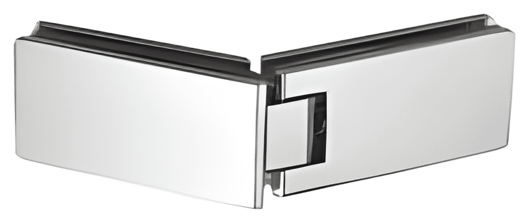 Glass to Glass Shower Hinge, 135 Degree - SWH82130: Polished nickel