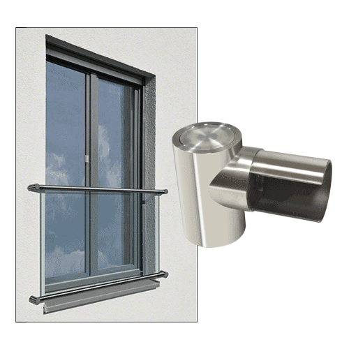 GRS™ 48.3mm Round Wall Adapters - Europe: Polished Stainless
