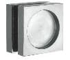 Glass Door Flush Pull Square Shape, Back To Back Fixing, Hole Diameter 14mm ø, Suitable for 8,10 &12mm thick glass