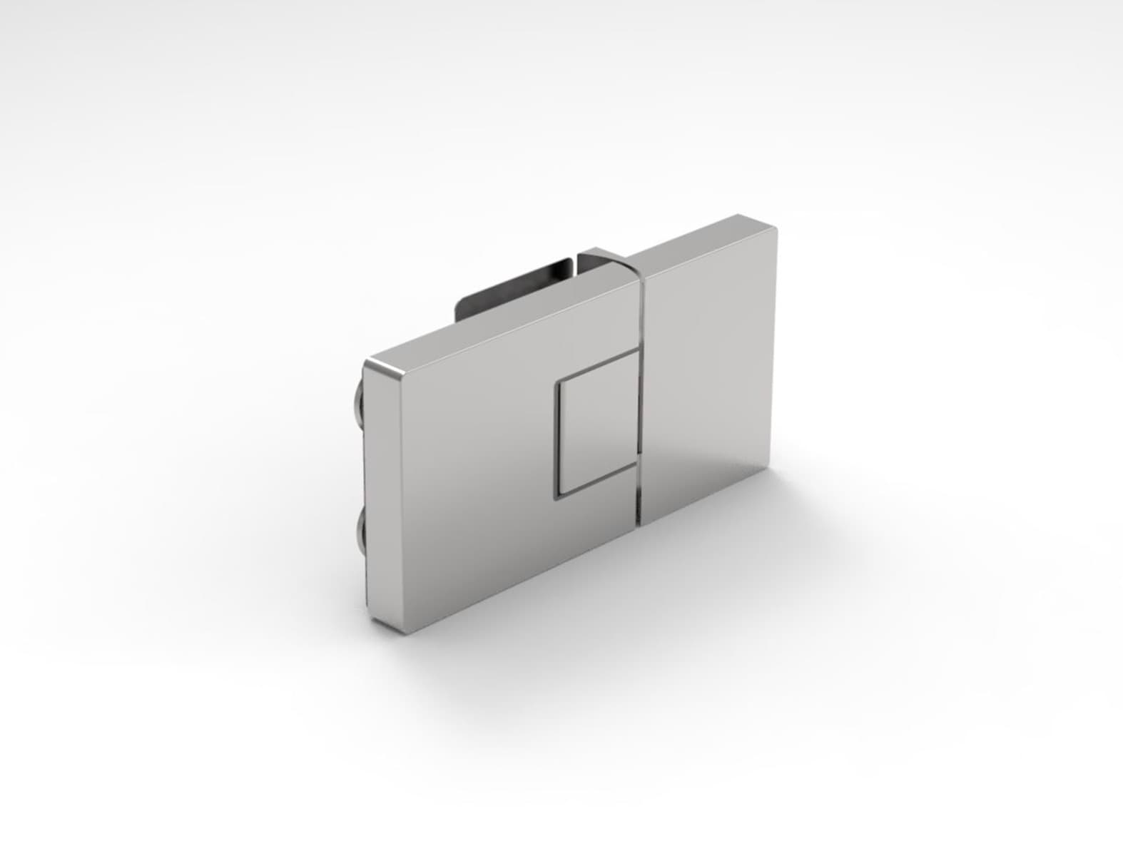 Murello 180 Degree Glass to Glass Shower Hinge with Rise and Fall: Polished Chrome