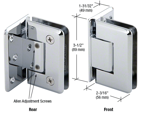 Adjustable Pinnacle Offset Wall Mount Shower Hinge