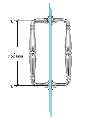 Victorian Back-to-Back Pull Handles, 6 inch