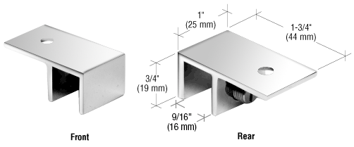 Ceiling Mount Sleeve Over Glass Clamp (SWG-04792)