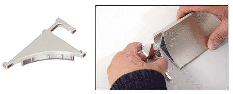 End Caps for 1/4" Aluminium Shelving Extrusions
