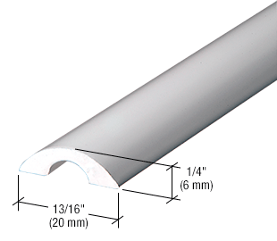 Half-Round Threshold for a Frameless Shower Door (SWG-05444)