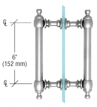 6" Colonial Back-to-Back Pull Handle