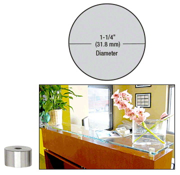 Standoff Base, 1-1/4" Diameter x 3/4" Long
