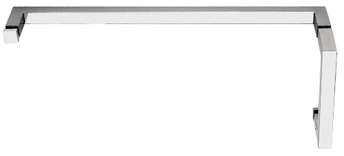8" Pull Handle and 18" Towel Bar Combination, Square Profile