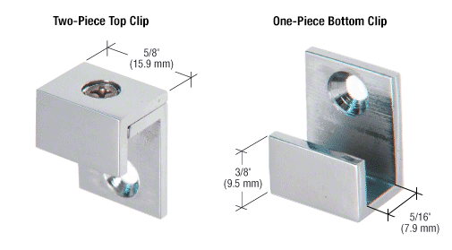 5/8" Wide Mirror Clip