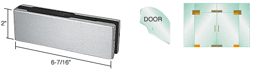Top and Bottom Glass Door Patch, Less Fitting