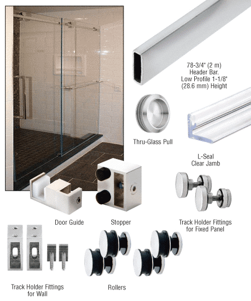 Serenity Deluxe 180 Degree Sliding Shower System