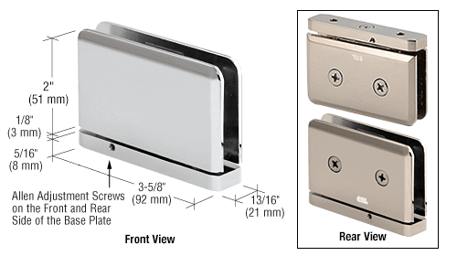 Adjustable Prima Series Shower Hinge