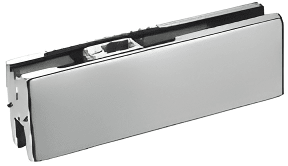 Glass Door Patch Fitting - SWPF81010: Polished nickel