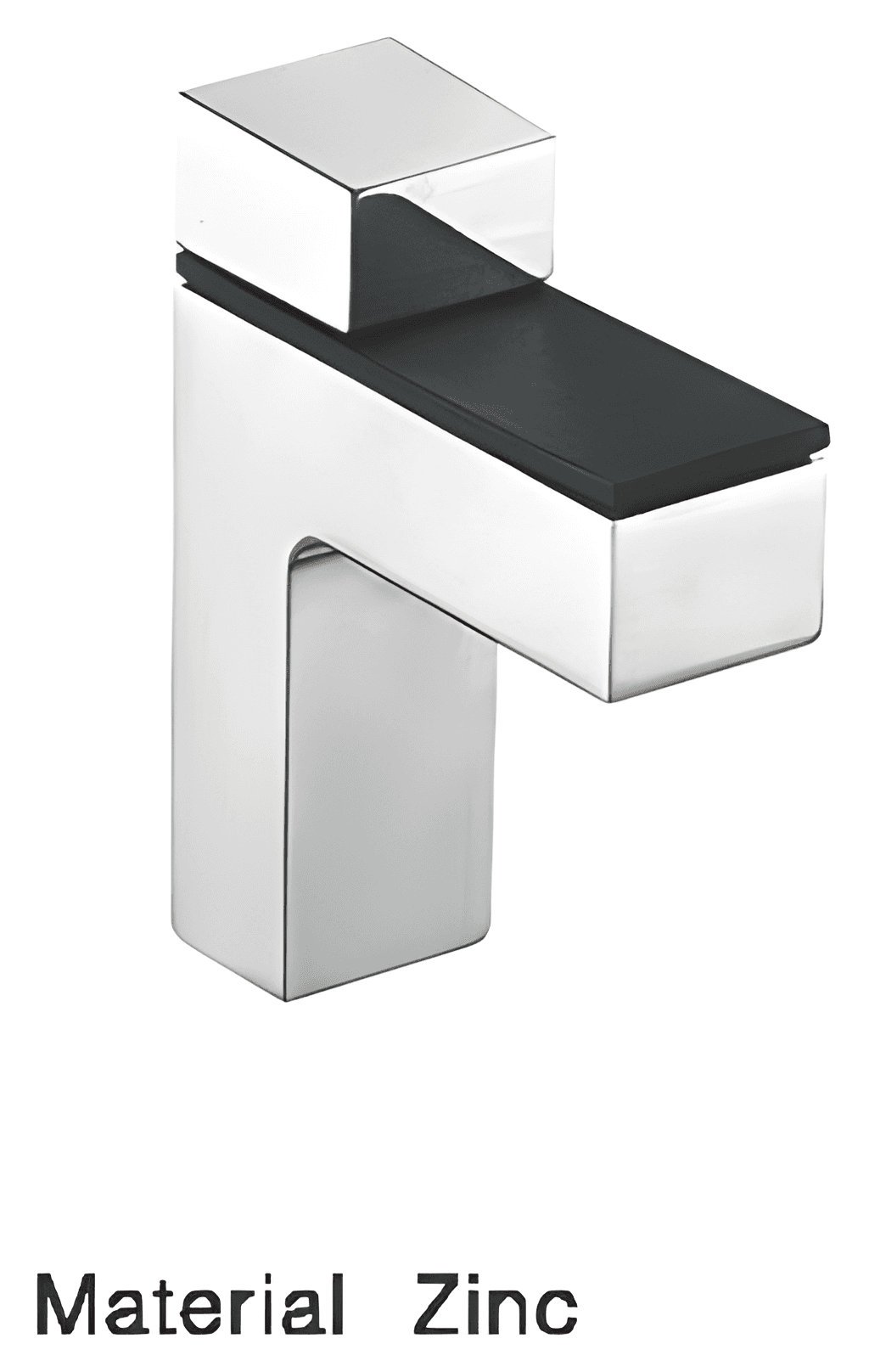 Glass Shelf Bracket, Large 78 mm - SWSB838L: Polished nickel