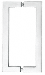 10 inch Glass Mount Square Tube Pull Handle