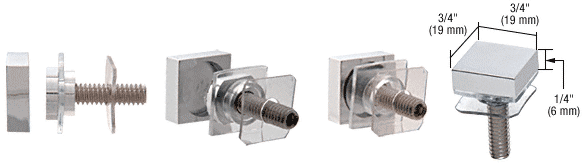Square Cap Assemblies, 3/4"
