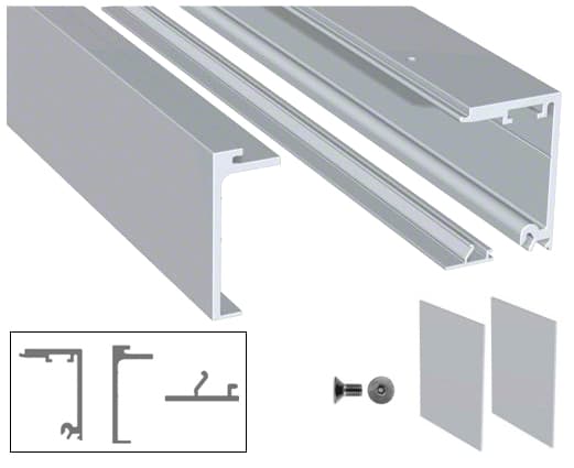 Compact X Sliding Door Track, 5 Metre