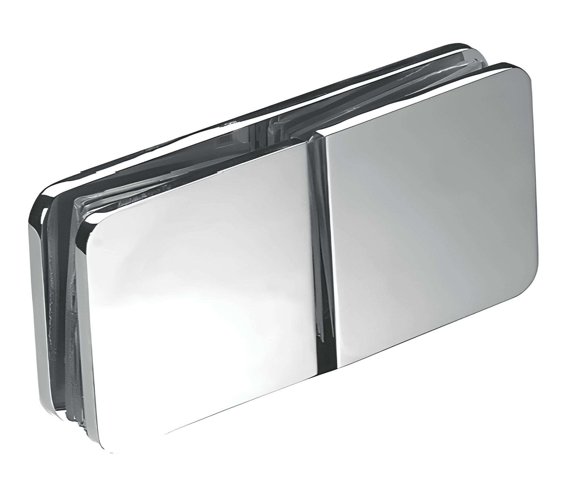 Glass to Glass Clamp, 180 Degree - SWGC83150: Polished nickel