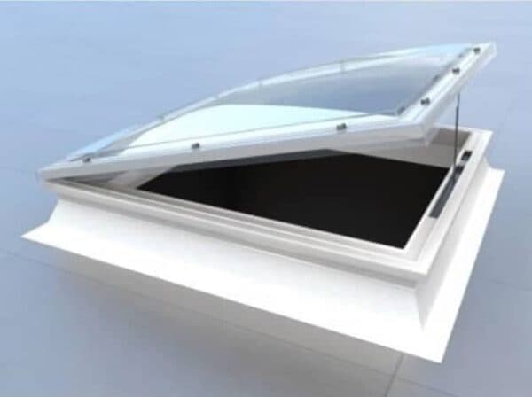 Manual opening dome rooflight