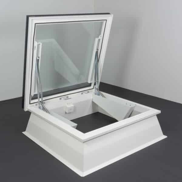 Glass roof access window